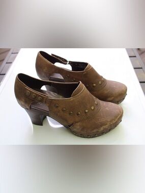 Dansko Ryder  studded heeled clogs